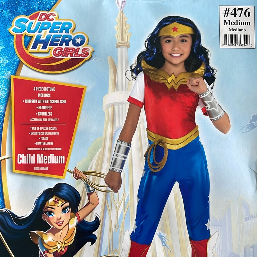 DC SuperHero Girls: Wonder Woman Children’s Jumpsuit Costume! New!